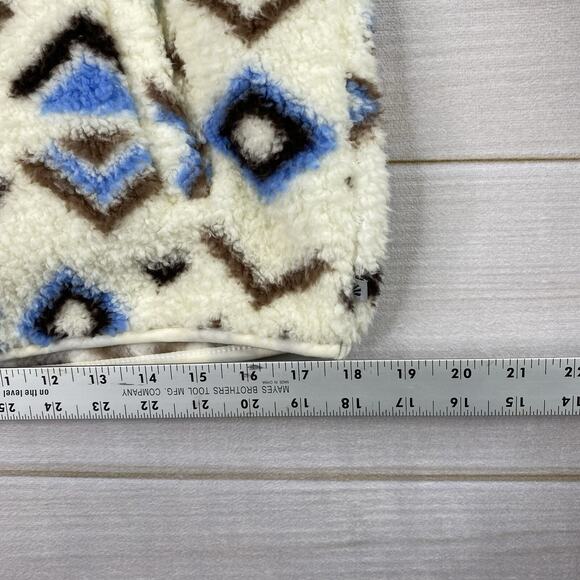 MARIKA Sweater Women S Aztec Geo Print Sherpa Fleece 1/4 Zip Pullover Active NWT - Picture 7 of 9